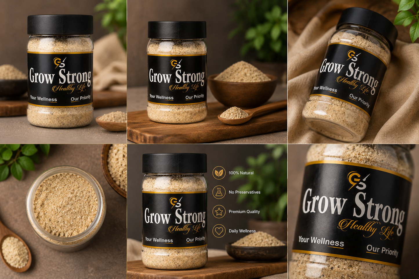 Grow Strong Pure Energy & Daily Vitality Supplement