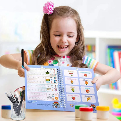 Sank Magic Practice Copybook – Set of 4 Books + Gift | Kids Handwriting & Learning Kit