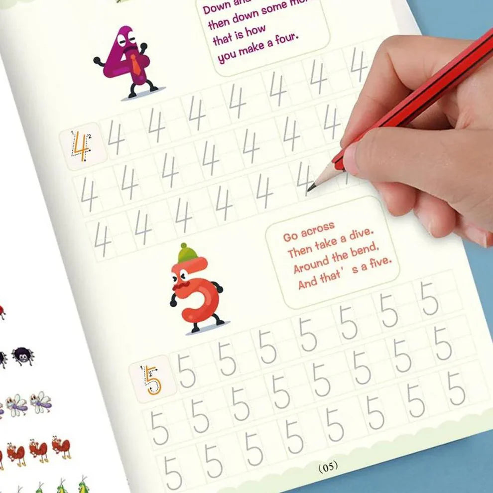 Sank Magic Practice Copybook – Set of 4 Books + Gift | Kids Handwriting & Learning Kit
