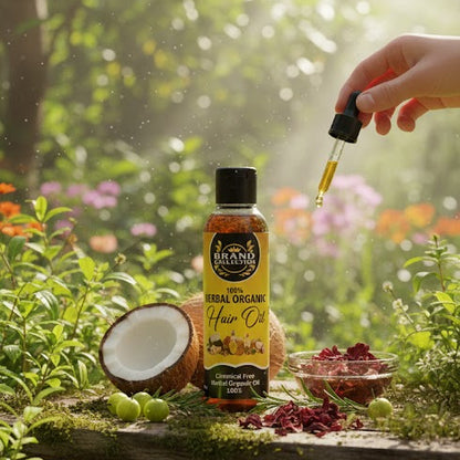 Herbal Hair Growth Oil – Rosemary, Kalonji & Amla