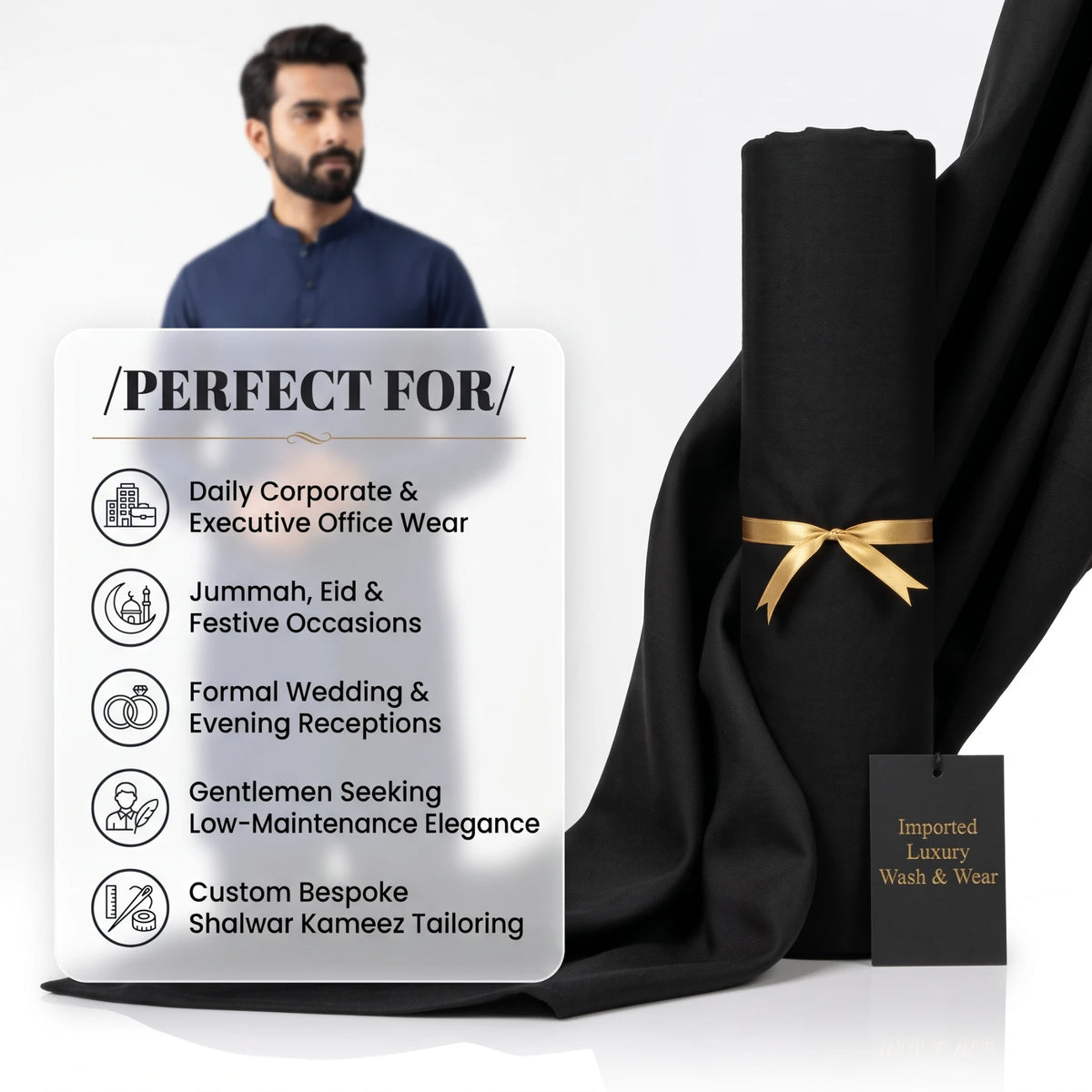 Imported Unstitched Wash & Wear - 4 Meters