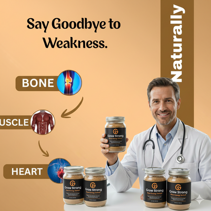 Grow Strong Pure Energy: Premium Natural Dry Fruit Mix – Unsweetened, High-Protein & Fiber-Rich Snack