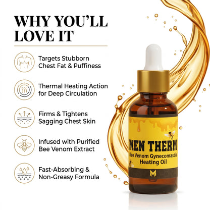ChestSculpt™ Bee Venom Gynecomastia Oil – Men's Chest Fat Reduction & Firming Formula