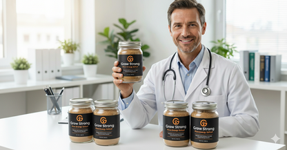 Grow Strong Pure Energy: Premium Natural Dry Fruit Mix – Unsweetened, High-Protein & Fiber-Rich Snack