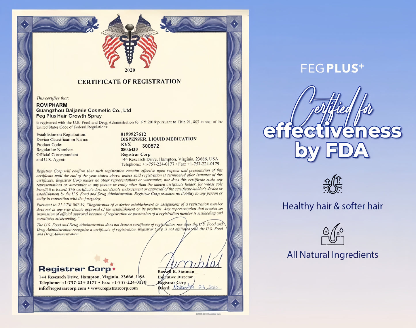 FEG PLUS Hair Growth Spray (IMPORTED)