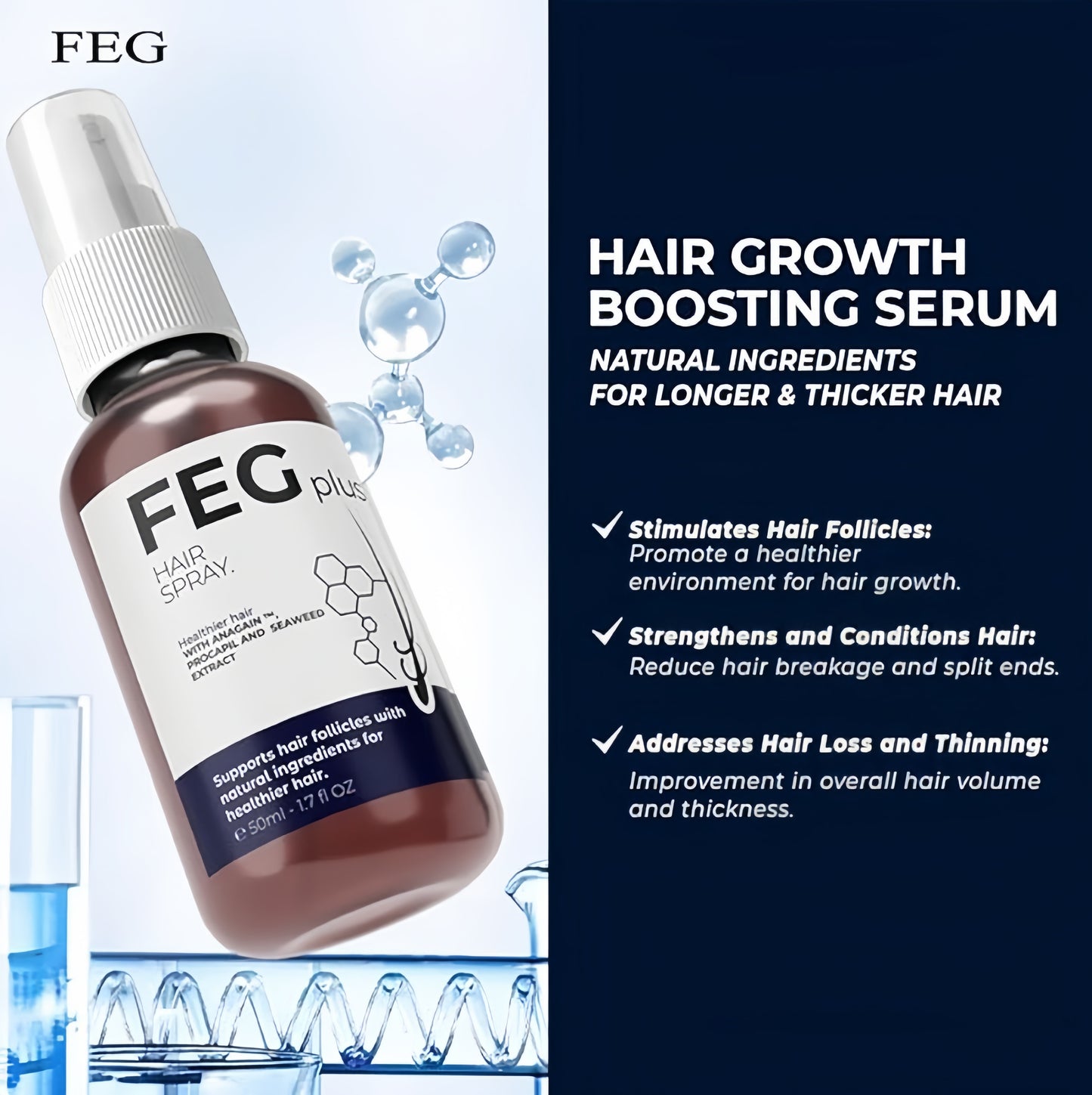 FEG PLUS Hair Growth Spray (IMPORTED)