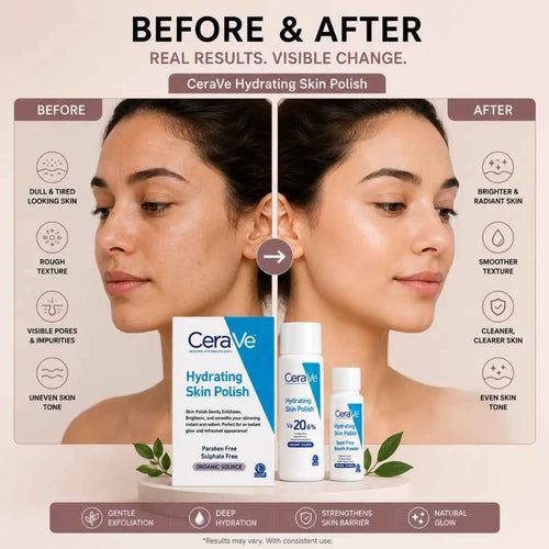 Hydrating Skin Polish Before and After Results