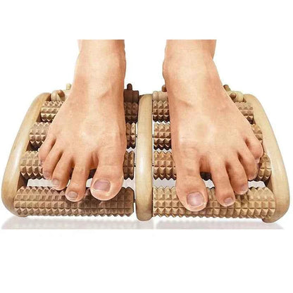 Wooden Foot Massager Roller – Plantar Fasciitis & Foot Pain Relief