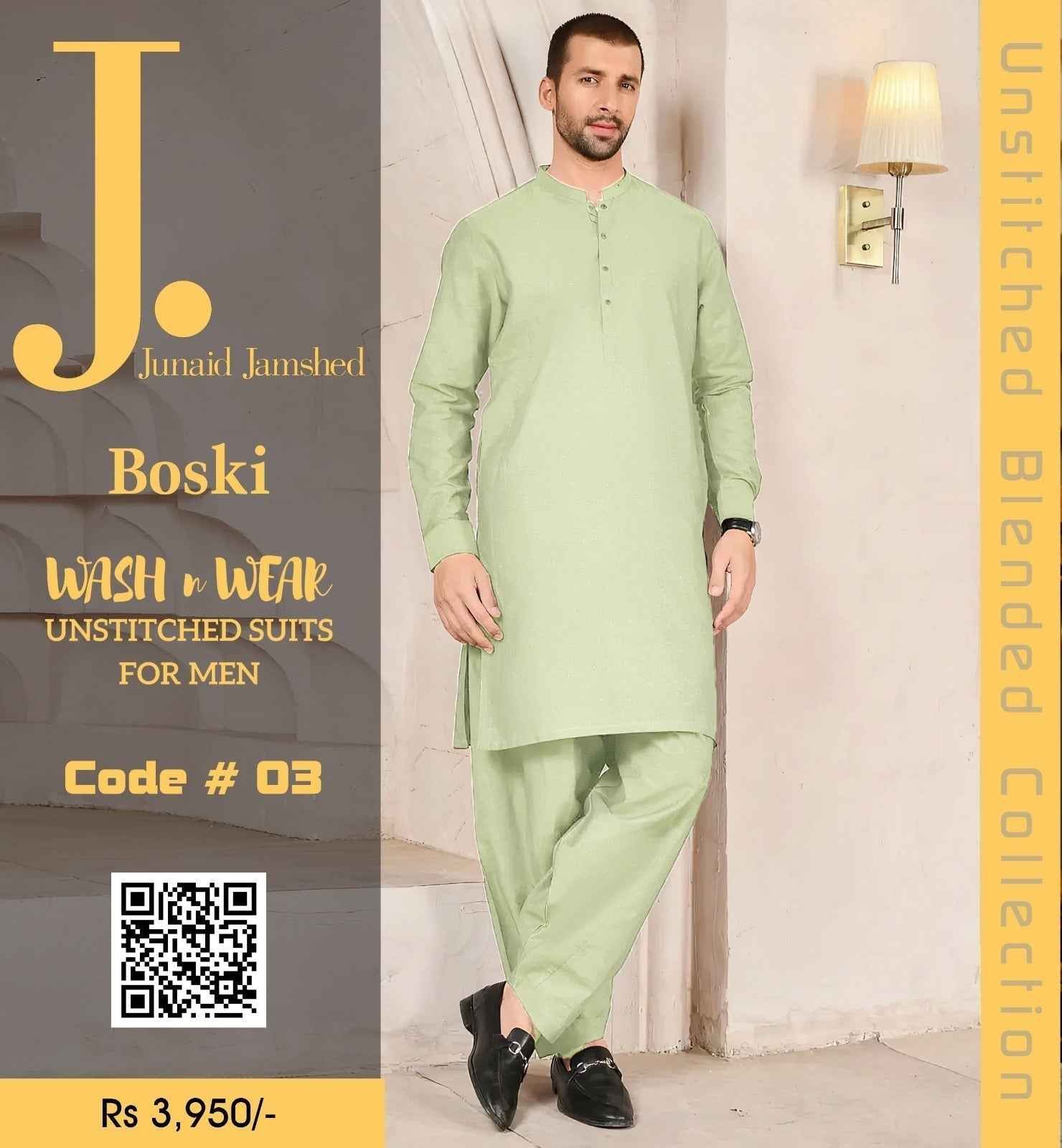J. Junaid Jamshed wash and Wear Boski