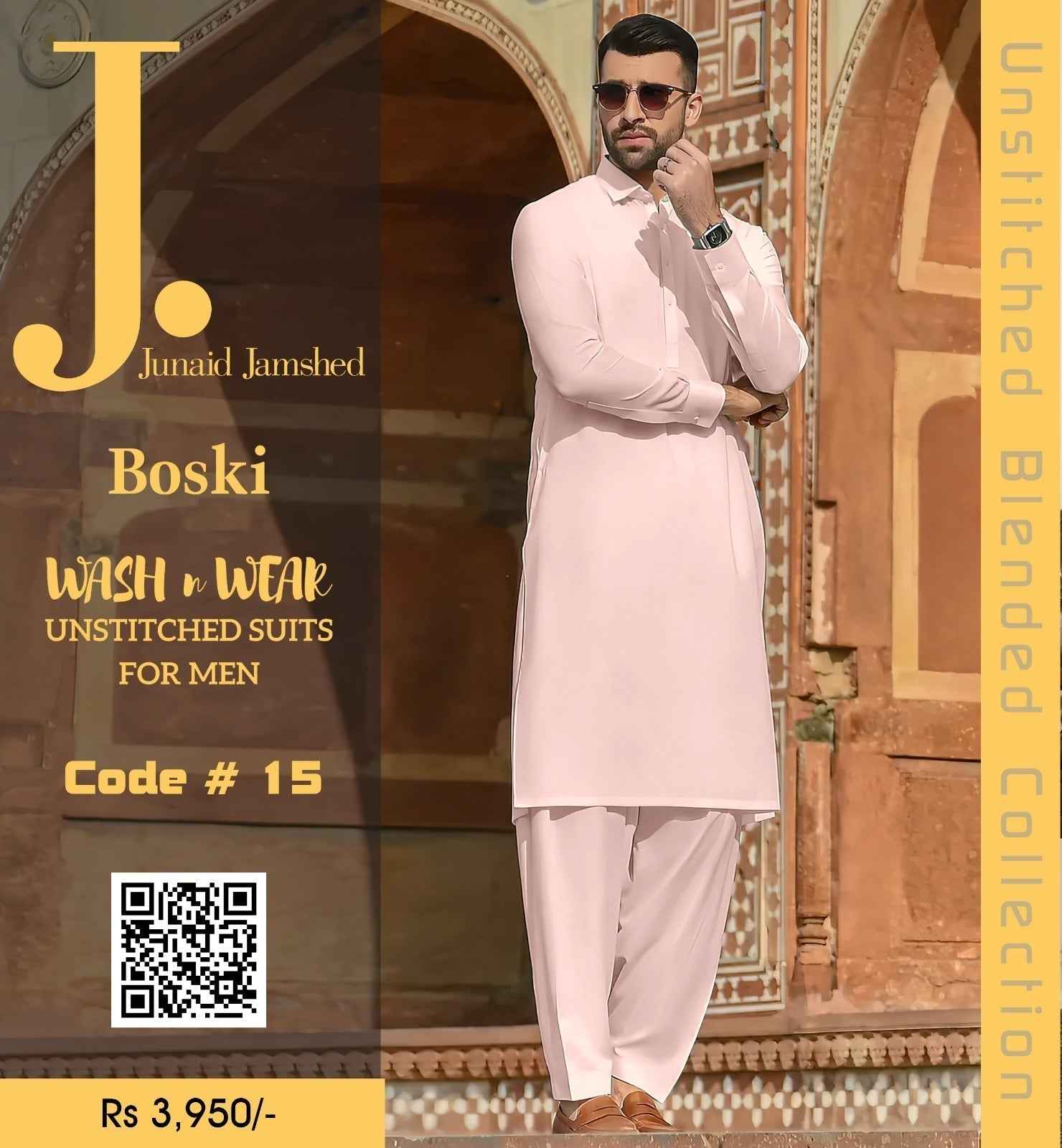 Junaid J. Junaid Jamshed wash and Wear Boski – BRAND COLLECTION